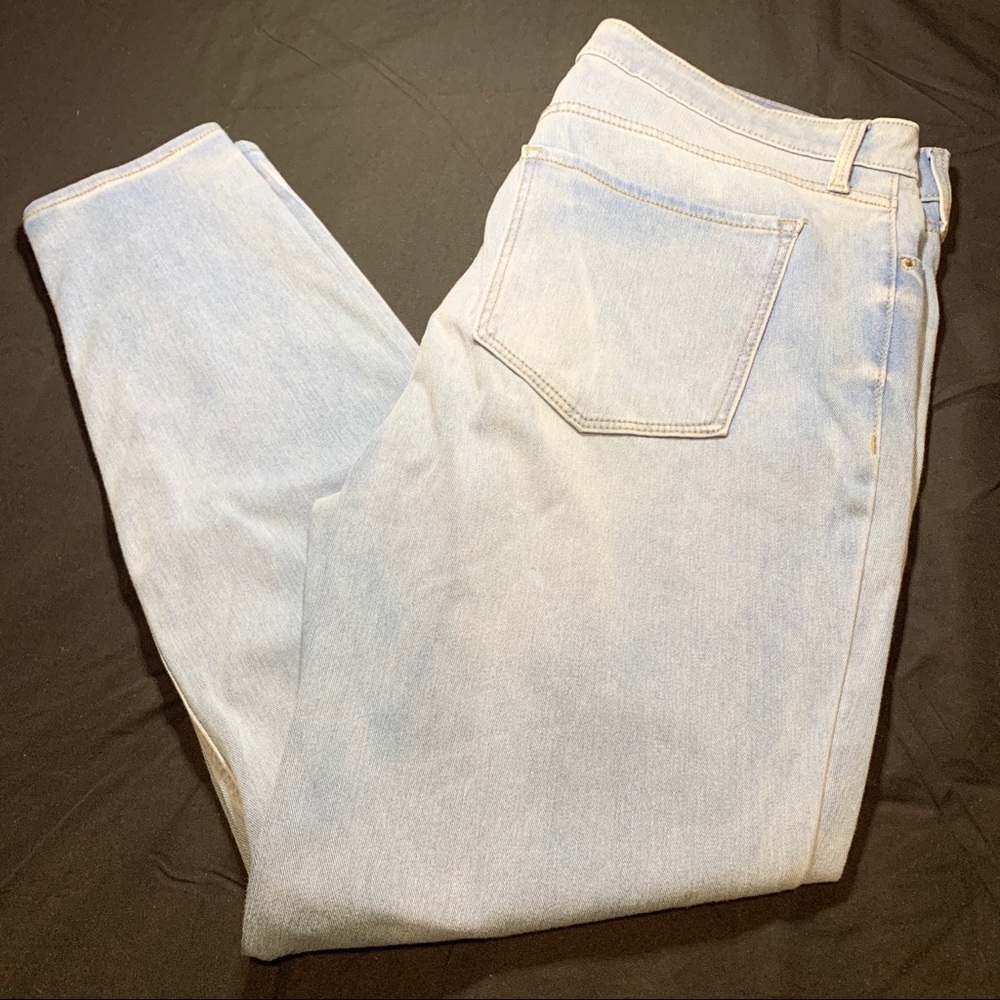 Light Wash Rockstar Super Skinny Jeans Old Navy - Picture 1 of 5